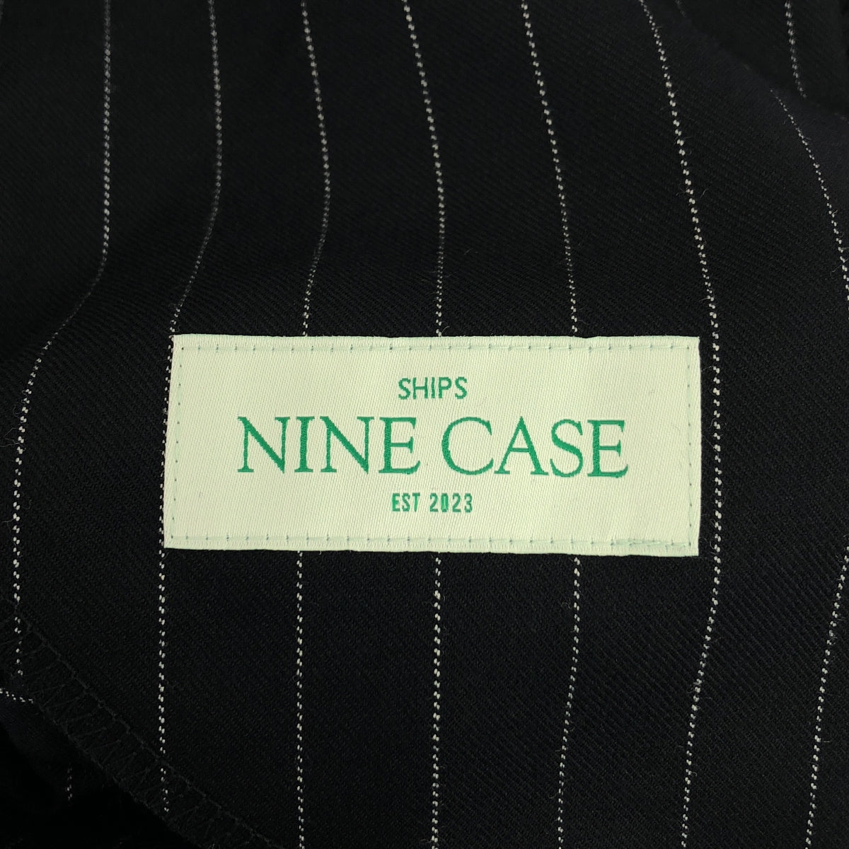 [新] 船舶 |棉質條紋褲 | S |海軍 |女性的