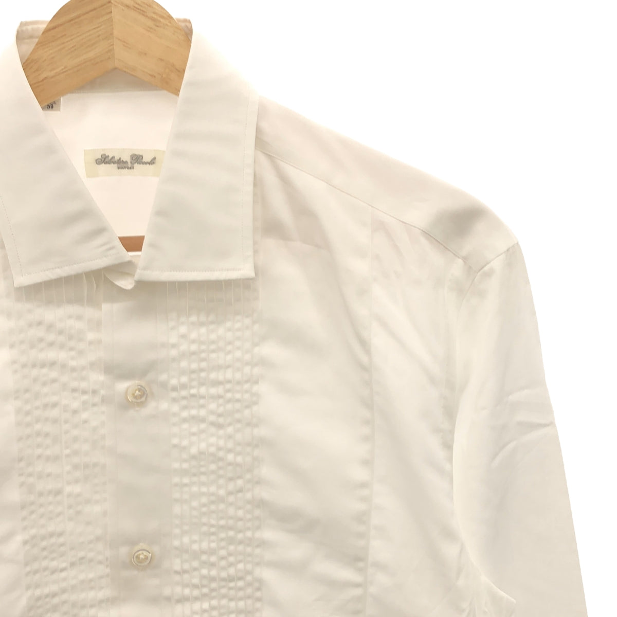 Salvatore Piccolo | Cotton Pintuck Dress Shirt | 15 1/2 / 39 | Men's