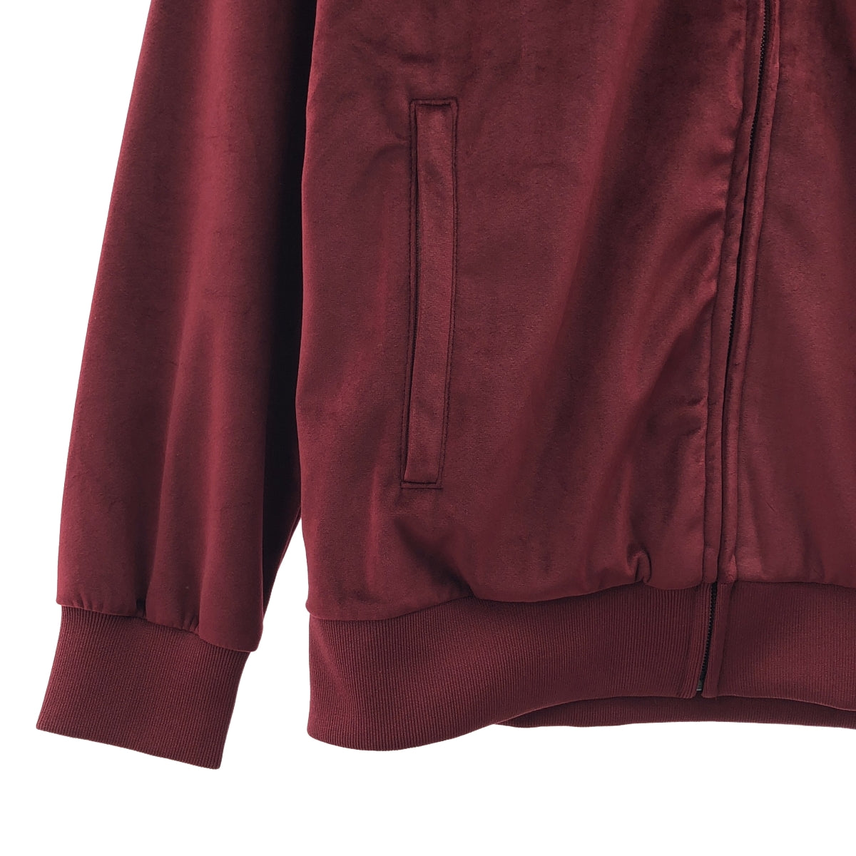 【신품】 SON OF THE CHEESE / 사노바 치즈 | Check Jersey JKT 체크 저지 재킷 | S | 와인 레드 | 남성