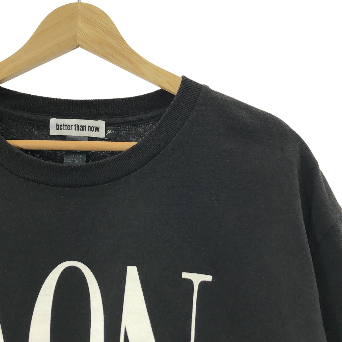 [狀況極佳] Deuxieme Classe | BTN MON/NOW / 標誌印花T卹 | F碼 | 黑色 | 女款