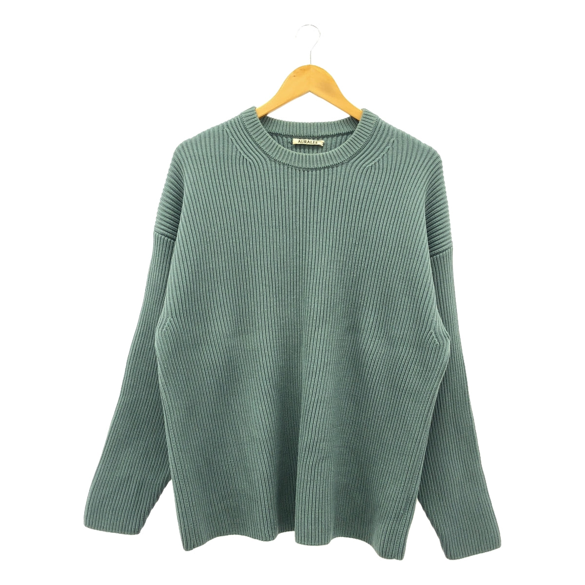 AURALEE / オーラリー | SUPER FINE WOOL RIB KNIT BIG P ニット | 5 | メンズ