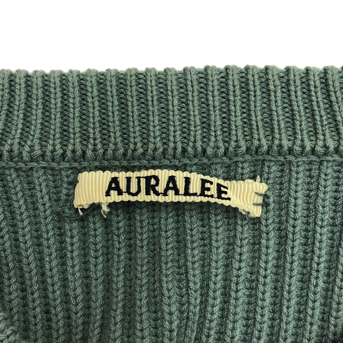 AURALEE / オーラリー | SUPER FINE WOOL RIB KNIT BIG P ニット | 5 | メンズ