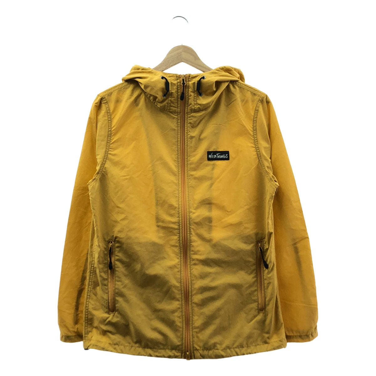 WILD THINGS / ワイルドシングス | HOODED JACKET / 撥水ナイロンジャケット フーディ | S | マスタード系 | メンズ