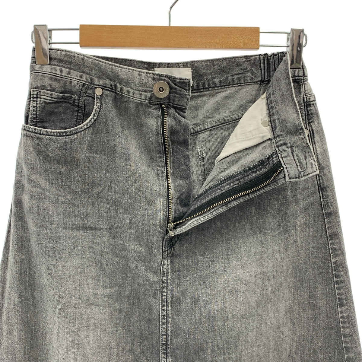 高腰 | 訂製懶人裙 | 黑色牛仔開衩裙 | 24碼 | 女款