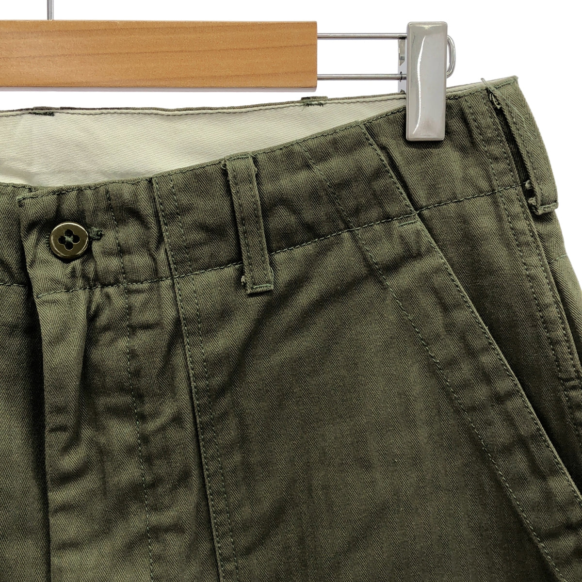 Engineered Garments / エンジニアドガーメンツ | FATIGUE PANT COTTON HERRINGBONE ファティーグパンツ コットン ヘリンボーン | S |