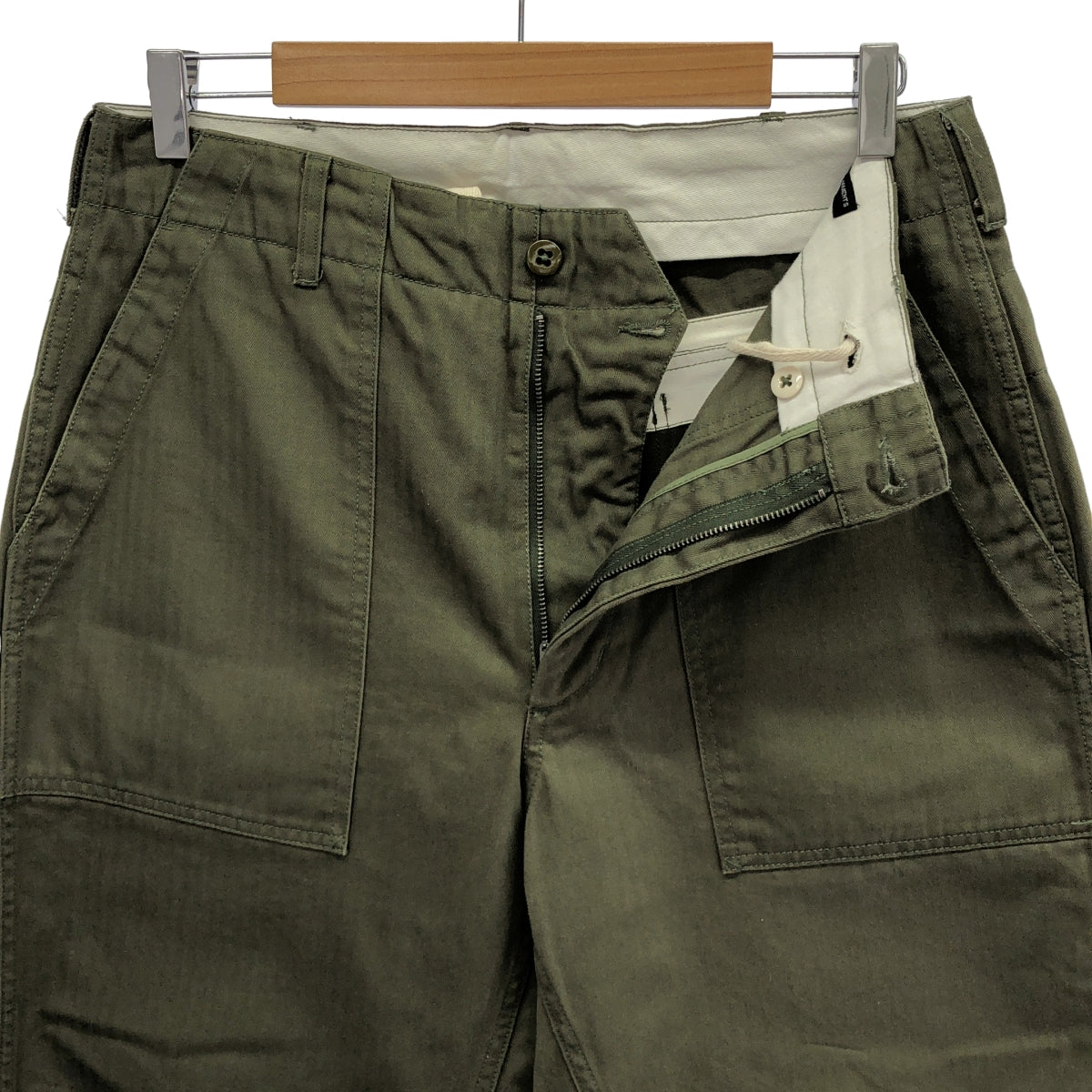 Engineered Garments / 엔지니어드 가멘츠 | FATIGUE PANT COTTON HERRINGBONE 파티그 팬츠 코튼 헤링본 | S |