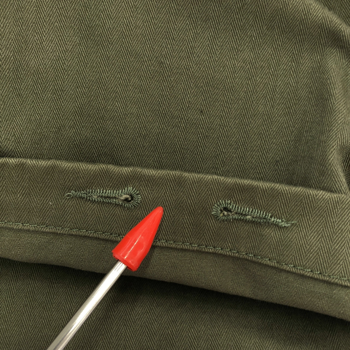 Engineered Garments / 엔지니어드 가멘츠 | FATIGUE PANT COTTON HERRINGBONE 파티그 팬츠 코튼 헤링본 | S |