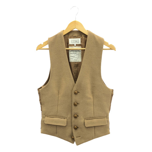 [Good Condition] Maison Martin Margiela | 2012AW | REPLICA Camel hair hunting waistcoat | Replica camel hunting vest | 46 | Camel | Men's