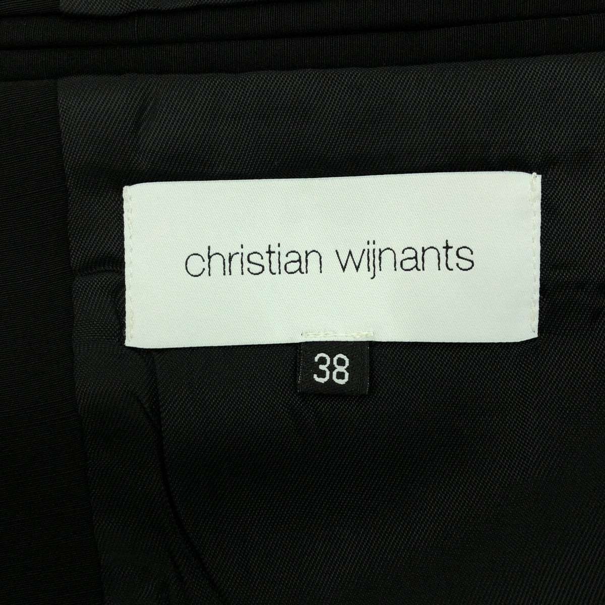Christian Wijnants / クリスチャンワイナンツ | ベルテッド テーラードジャケット | 38 | ブラック | レディース