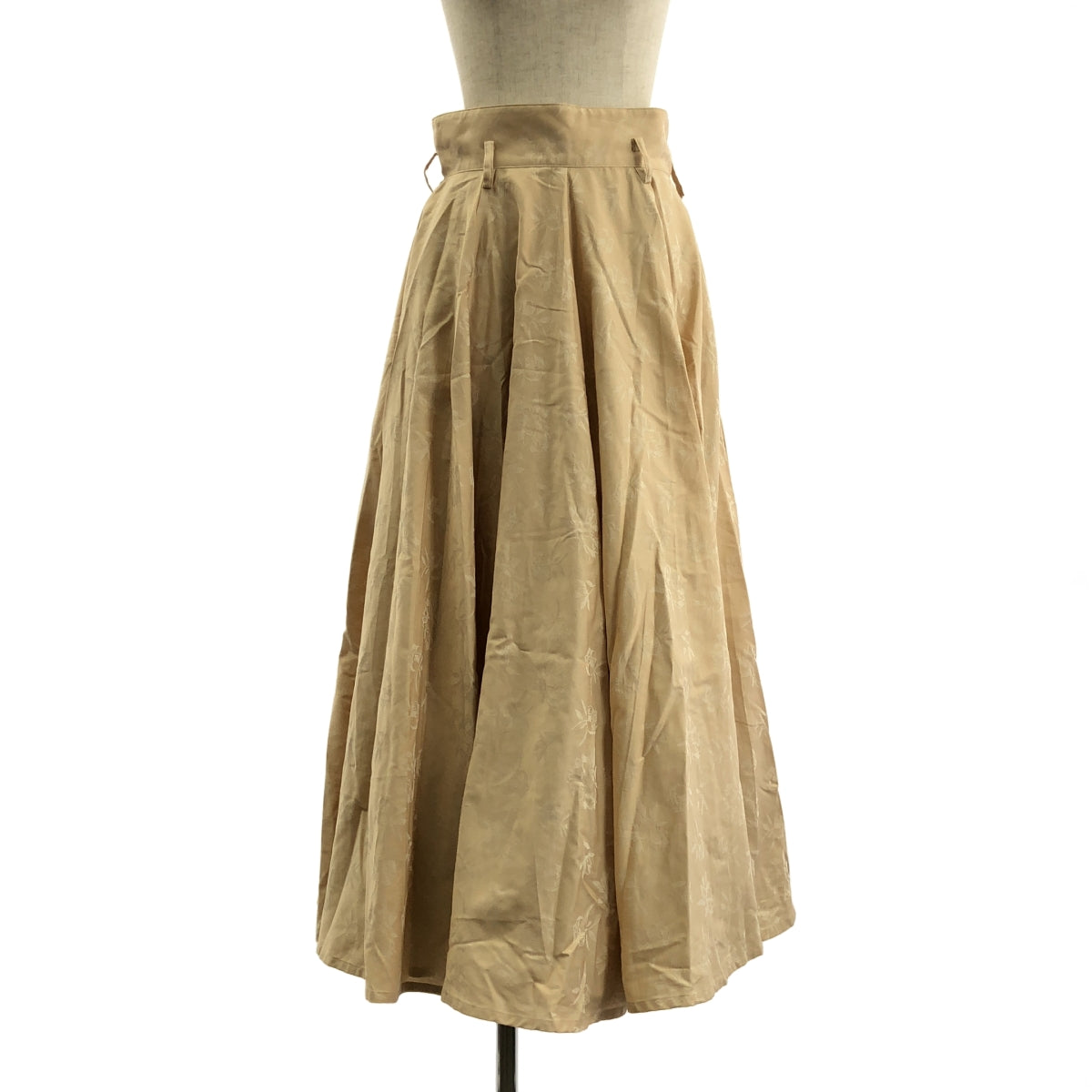 foufou / フーフー | 2022SS | はなたば #03 芍薬 ジャガード ロングフレアスカート | 0 | レディース