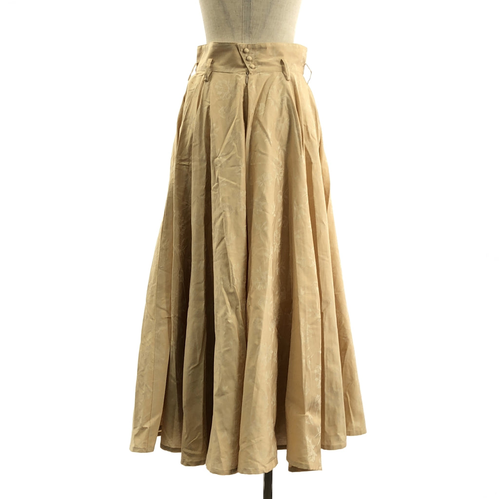 foufou / 푸후 | 2022SS | 하나타바 #03 芍薬 자가드 롱 플레어 스커트 | 0 |