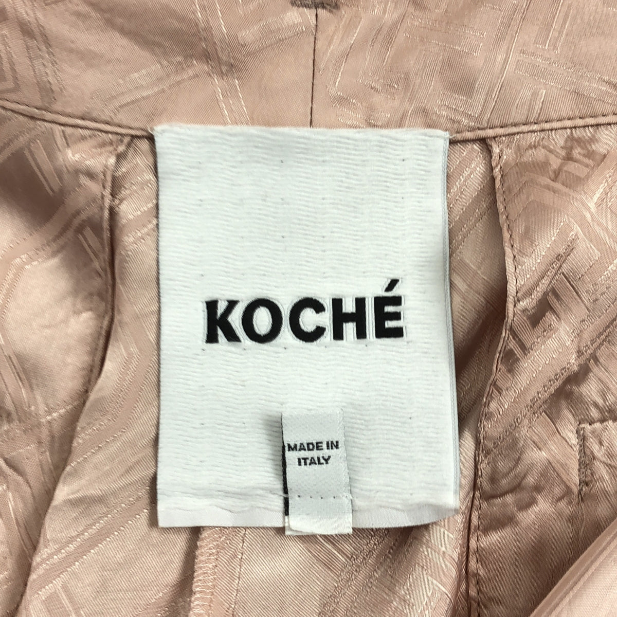 KOCHE / 코쉐 | 2 택 사이드 라인 와이드 팬츠 | 40 | 라이트 핑크 | 여성