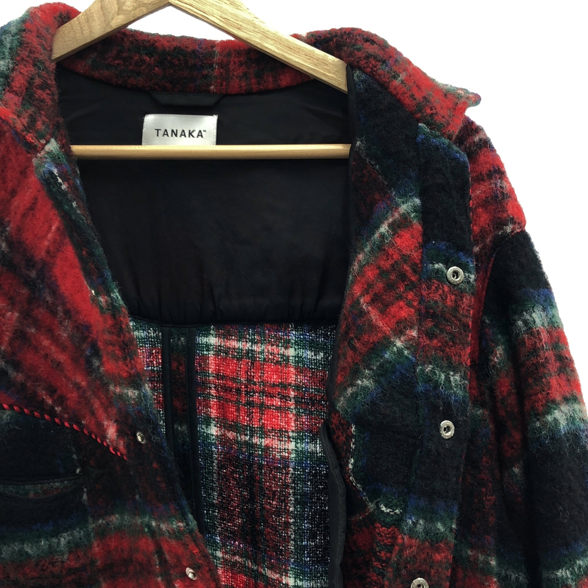 TANAKA / タナカ | WESTERNER OVERSHIRT SHAGGY PLAID / シャギーウエスタンシャツ ジャケット | S | マルチカラー | メンズ