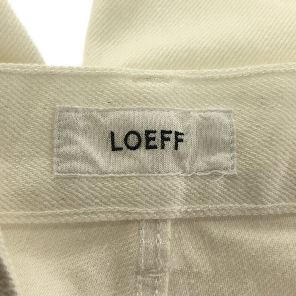 【新品】  LOEFF / ロエフ | 13.5OZ ホワイトデニム テーパードパンツ | 0 | ホワイト | レディース