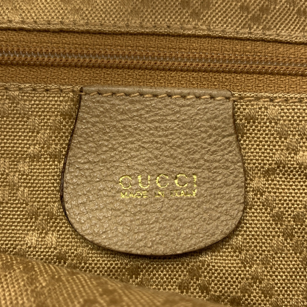 GUCCI | 竹纖維絨面革背包 | 米色 | 女款