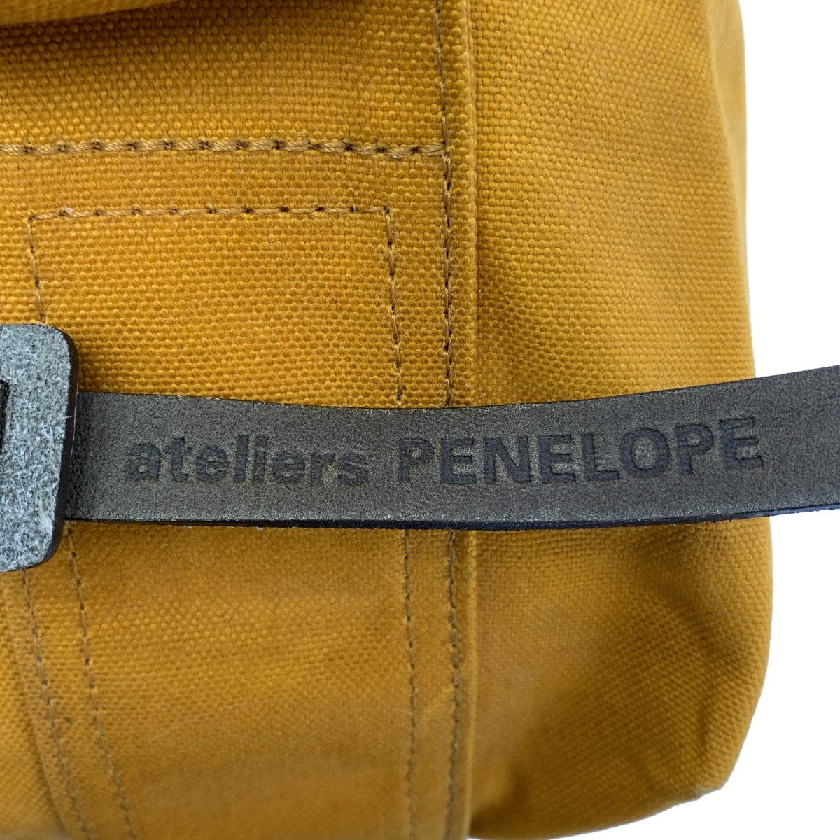 Ateliers PENELOPE | 帆布波士頓手提包 / 男女通用 | 芥末黃 | 男士