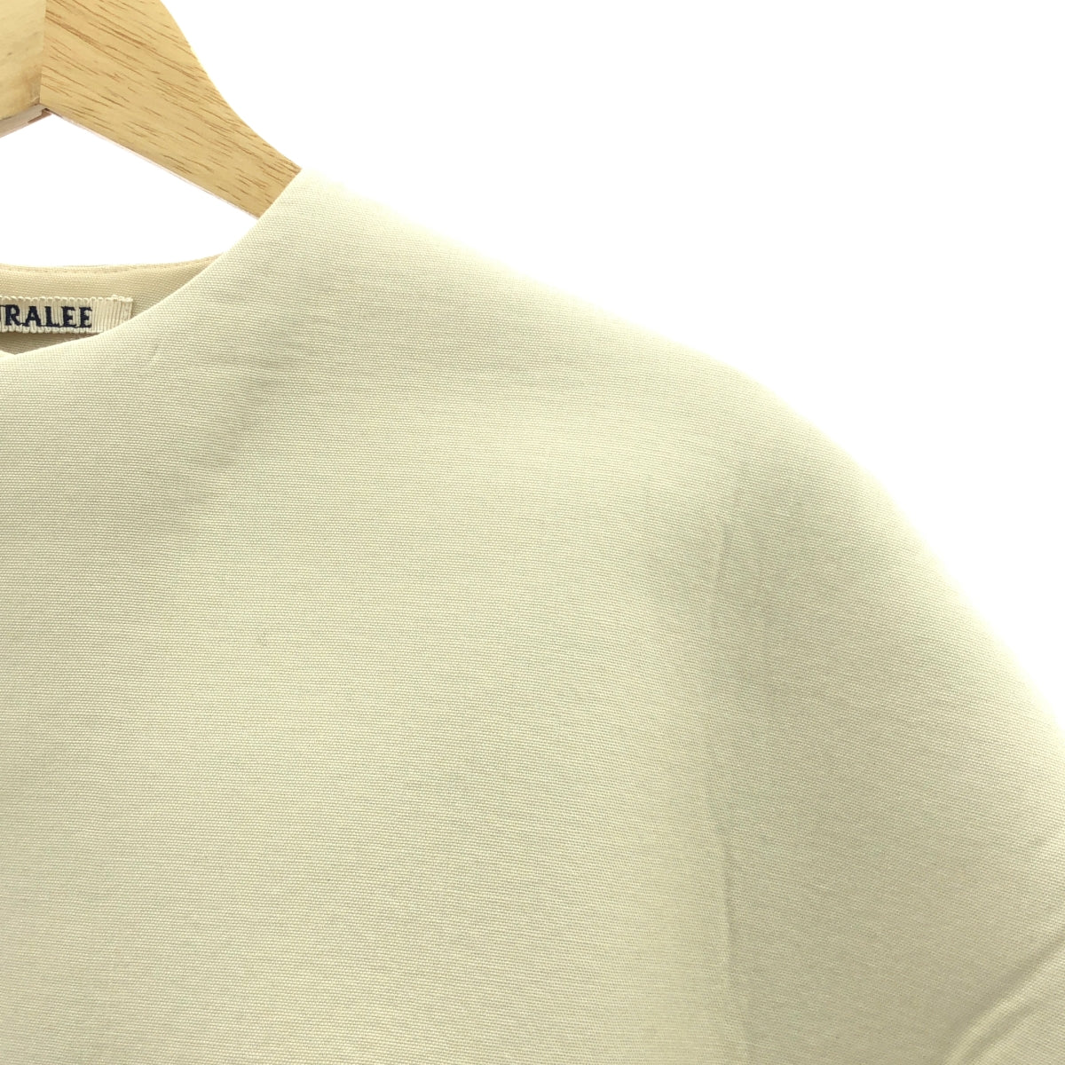 [近新] AURALEE | 2024 春夏系列 | SPONGE TROPICAL WOOL 無領外套 | 0 碼 | 象牙色 | 女款
