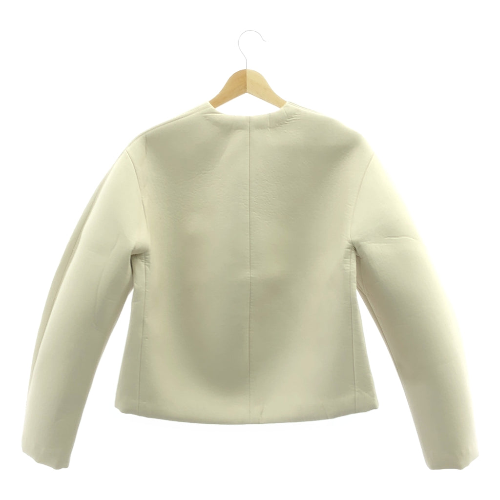 [近新] AURALEE | 2024 春夏系列 | SPONGE TROPICAL WOOL 無領外套 | 0 碼 | 象牙色 | 女款