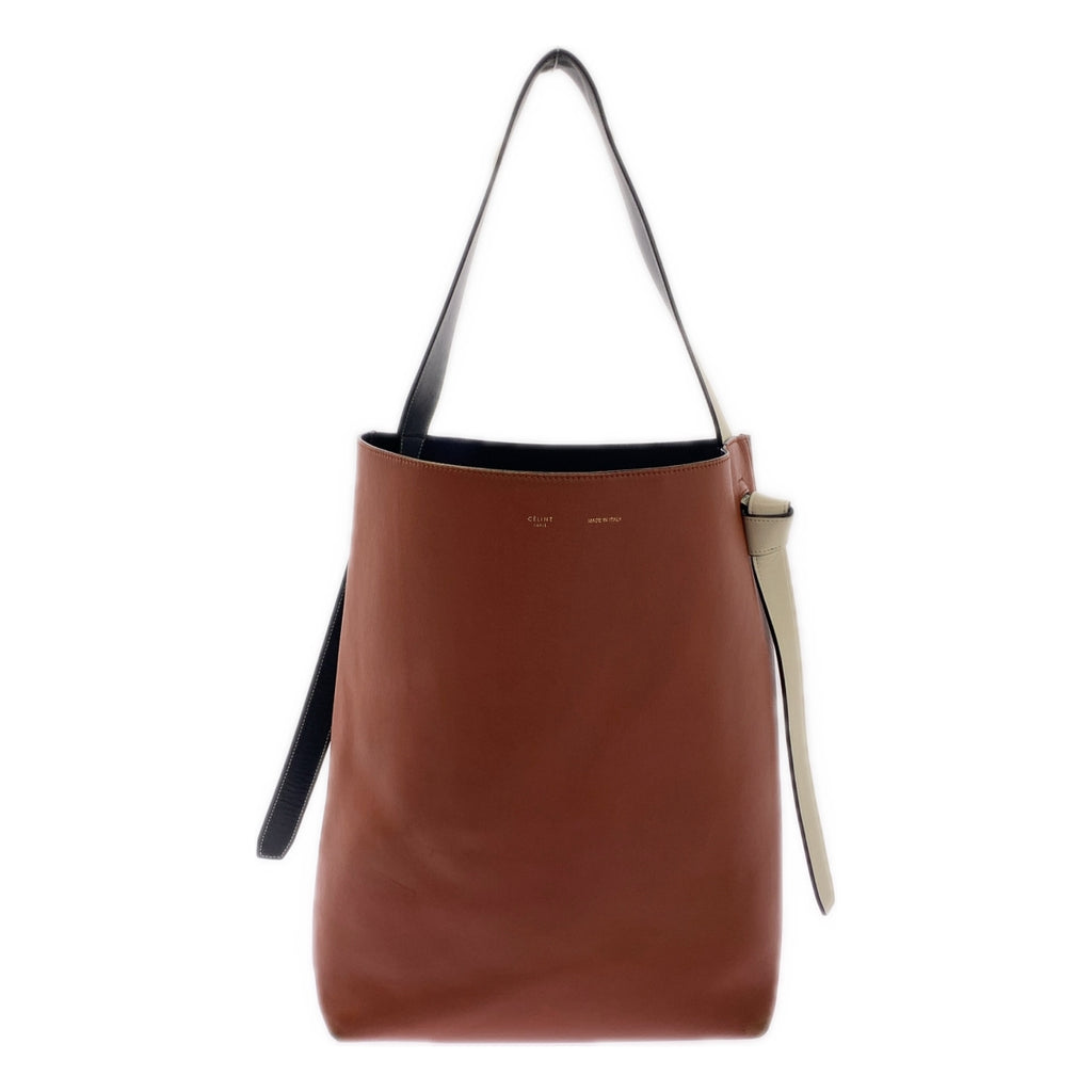 CELINE / 셀린느 | 피비기 트위스티드 하마 바이 컬러 가죽 숄더백 |