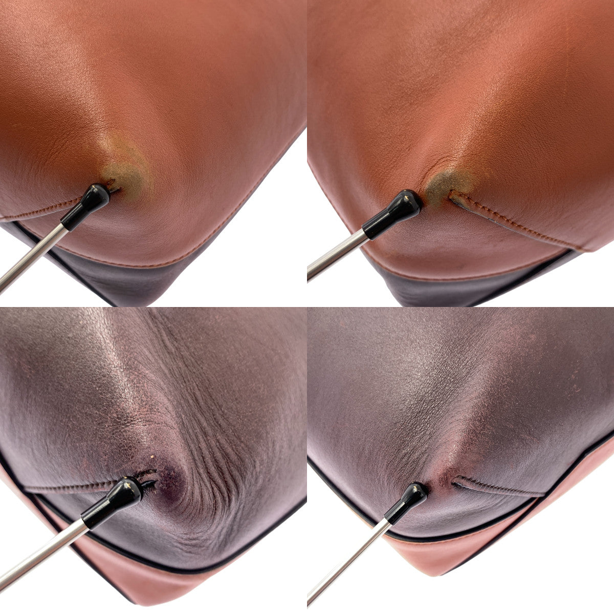 CELINE / 셀린느 | 피비기 트위스티드 하마 바이 컬러 가죽 숄더백 |