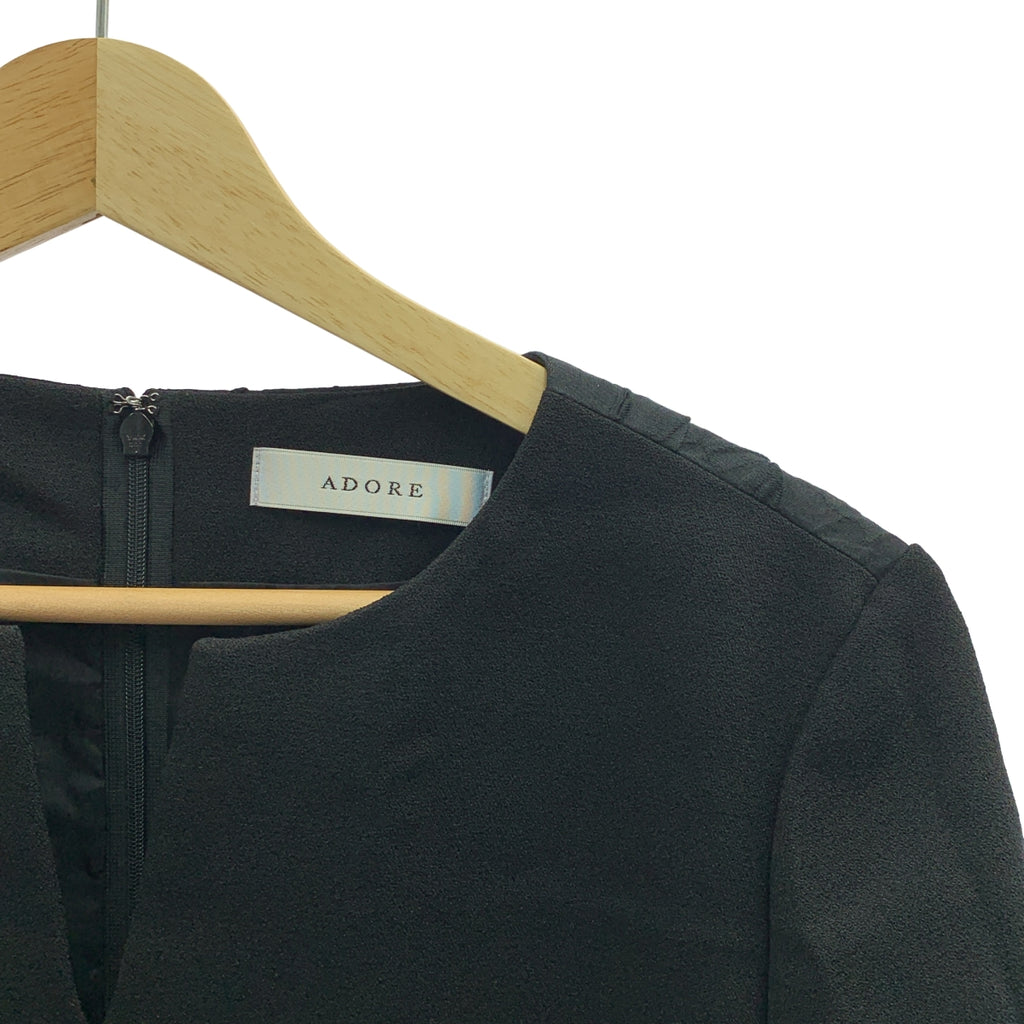 ADORE | 露背撞色布料鑰匙孔領套頭洋裝 | 尺寸 38 | 女裝