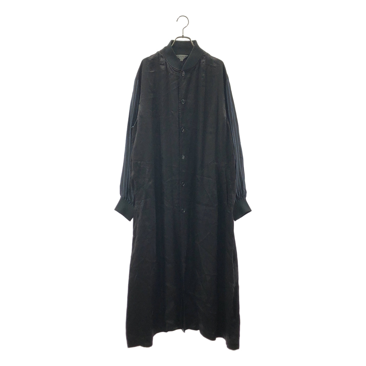 COMME des GARCONS / コムデギャルソン | 2017SS | GOOD DESIGN SHOP / サテン ストライプ切替 バックプリント 1986 スタッフコート | M | メンズ