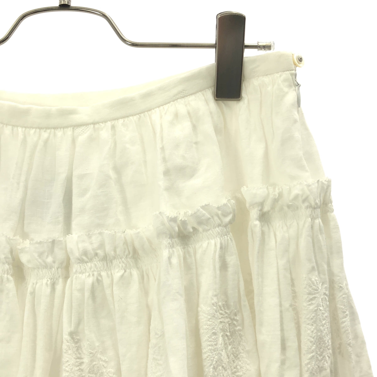 mina perhonen / ミナペルホネン | forest dot リネン フレアスカート | 38 | レディース