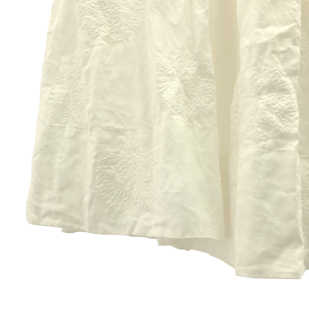 mina perhonen | 森林圓點亞麻喇叭裙 | 38碼 | 女款