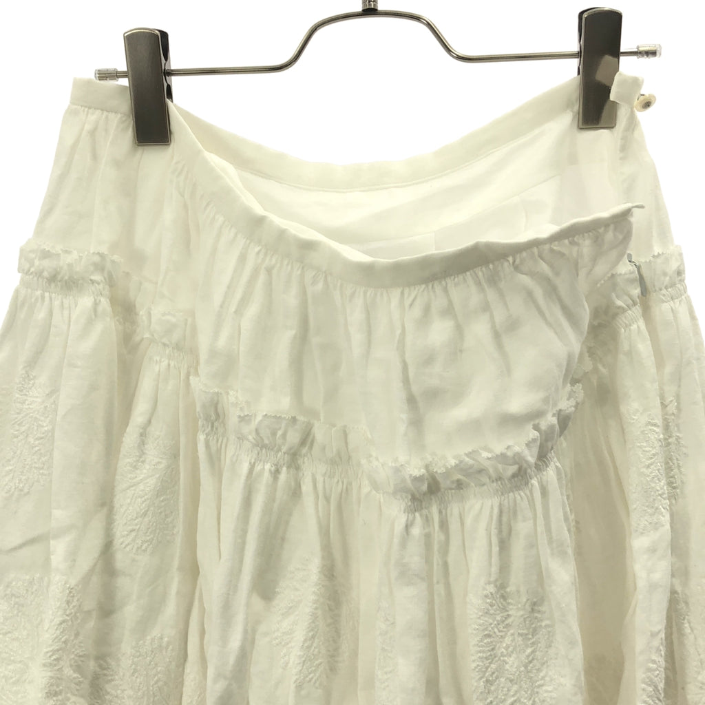 mina perhonen | 森林圓點亞麻喇叭裙 | 38碼 | 女款