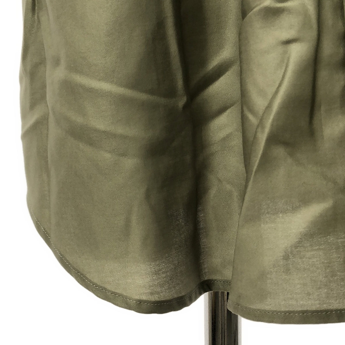 GALERIE VIE |棉緞腰帶襯衫裙 |尺寸 36 |綠色 |女性的