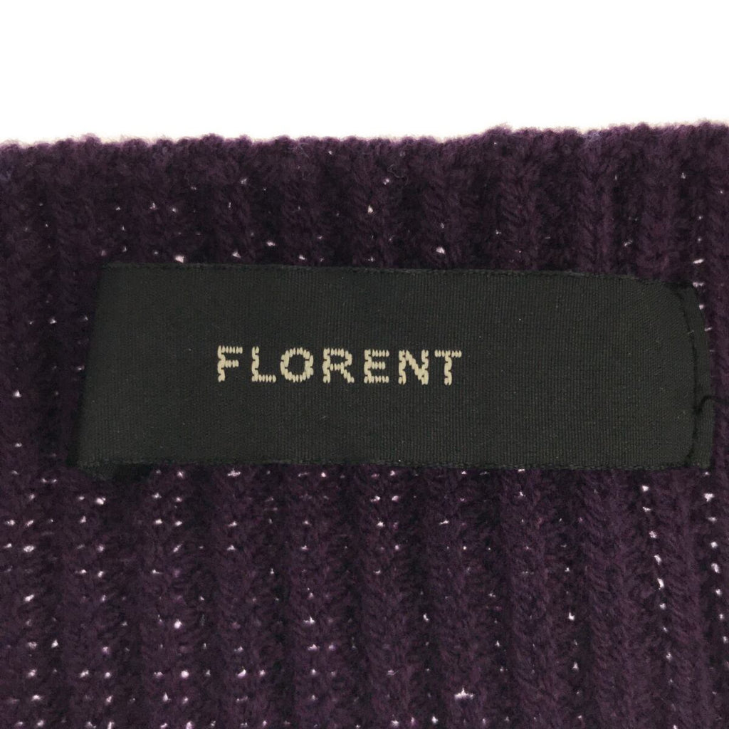 【美品】  フローレント / FLORENT | ボートネックニットベスト | パープル | レディース