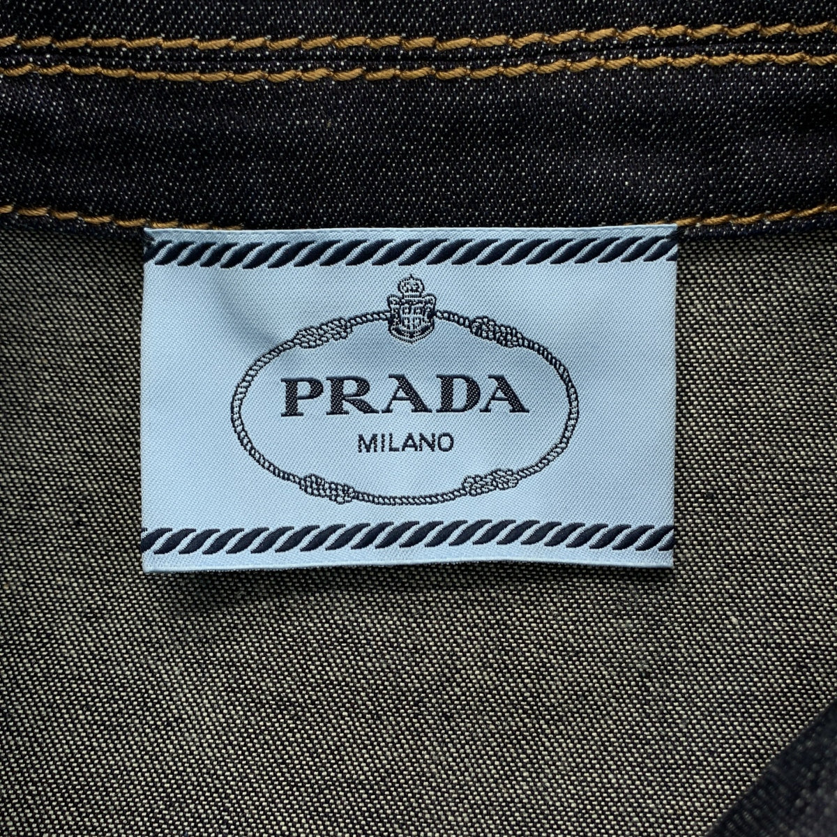 PRADA / プラダ | 2018AW | デニム ステンカラーコート | 40S |