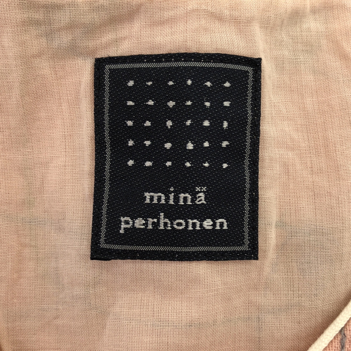 mina perhonen / ミナペルホネン | cantuccio / エンブロイダリー ポケット付き ワンピース / 総裏地 | 38 |