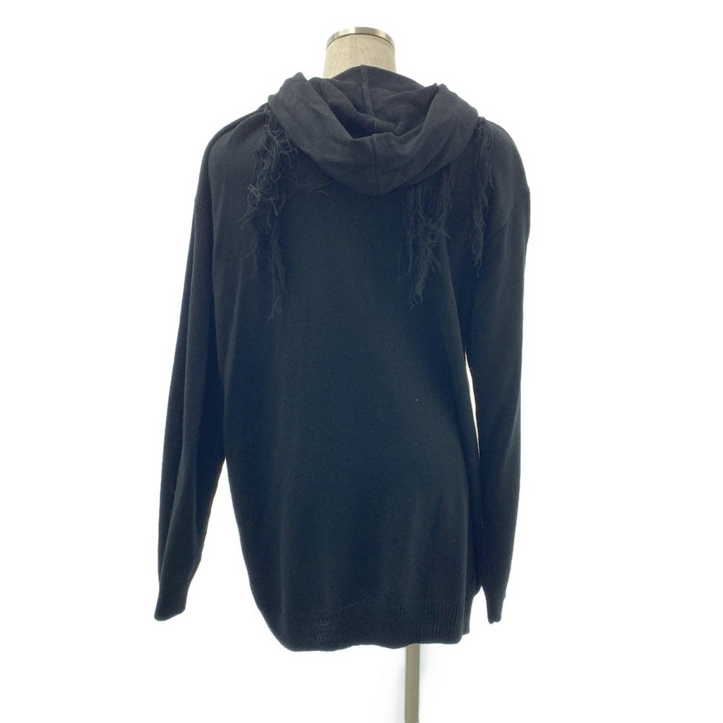 S'YTE YOHJI YAMAMOTO / サイトヨウジヤマモト | 2022AW | ウール フリンジ ロングニット カーディガン フーディ | 3 | メンズ