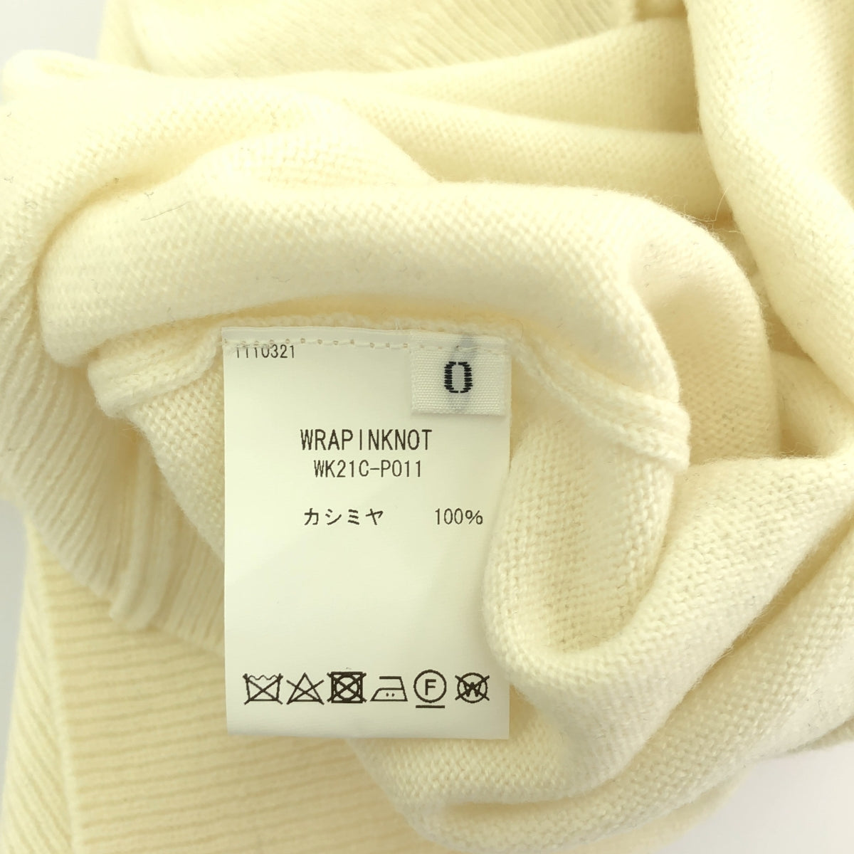 WRAPINKNOT / Wrappin'knot | × COZ cashmere 100% / Cashmere heart crew neck knit | 0 | Women's