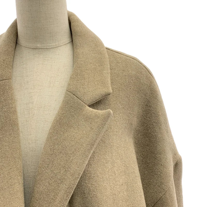 GALLEGO DESPORTES / ギャレゴデスポート | Deuxieme Classe 取扱い ウール ボタンレス ポケット付き シングル オーバーコート |