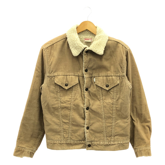 Levi's / 리바이스 | 70s 빈티지 70605-1523 보아 코듀로이 재킷 각인 52 R 탭 | 38 | 베이지 / 화이트 | 남성