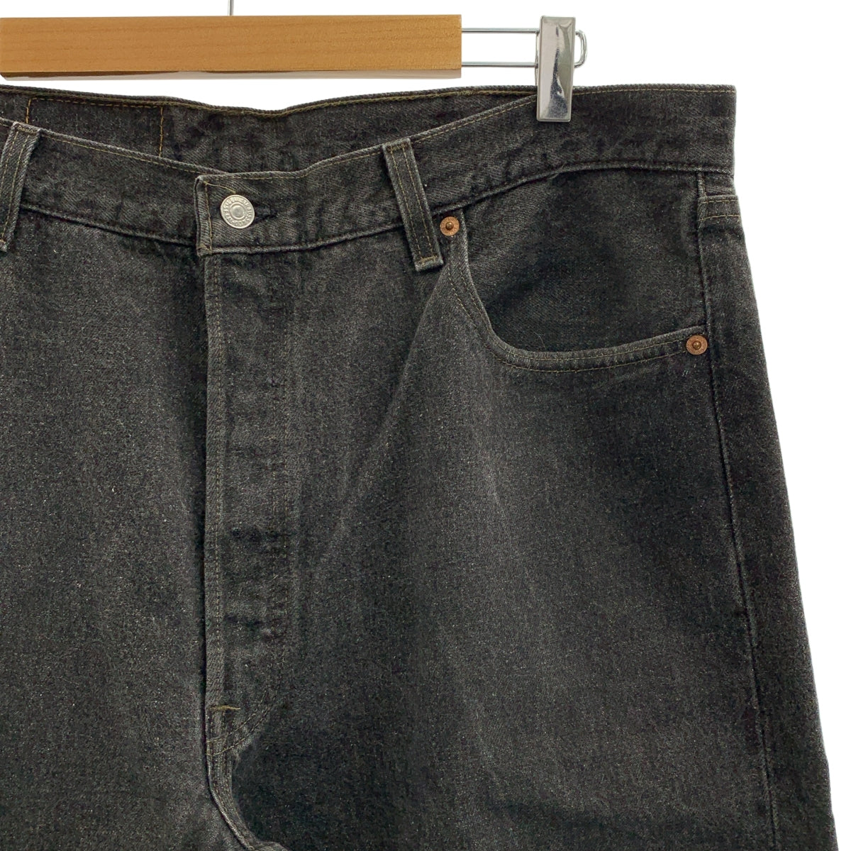 Levi's / 리바이스 | 1990s 501 버튼 뒤각인 653 데님 팬츠 | W40 L30 | 블랙 |