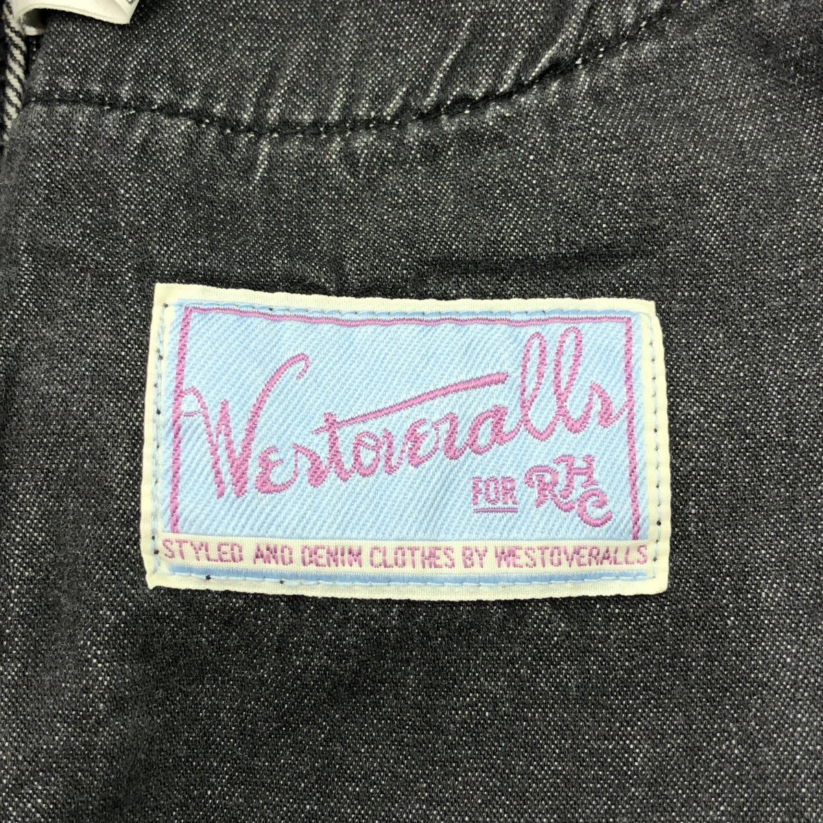 【新品】  WESTOVERALLS / ウエストオーバーオールズ | 2021AW | × RHC アールエイチシー別注 STA-JEANS TPR スターウエスト テーパード デニムパンツ | W24 | ブラック | レディース