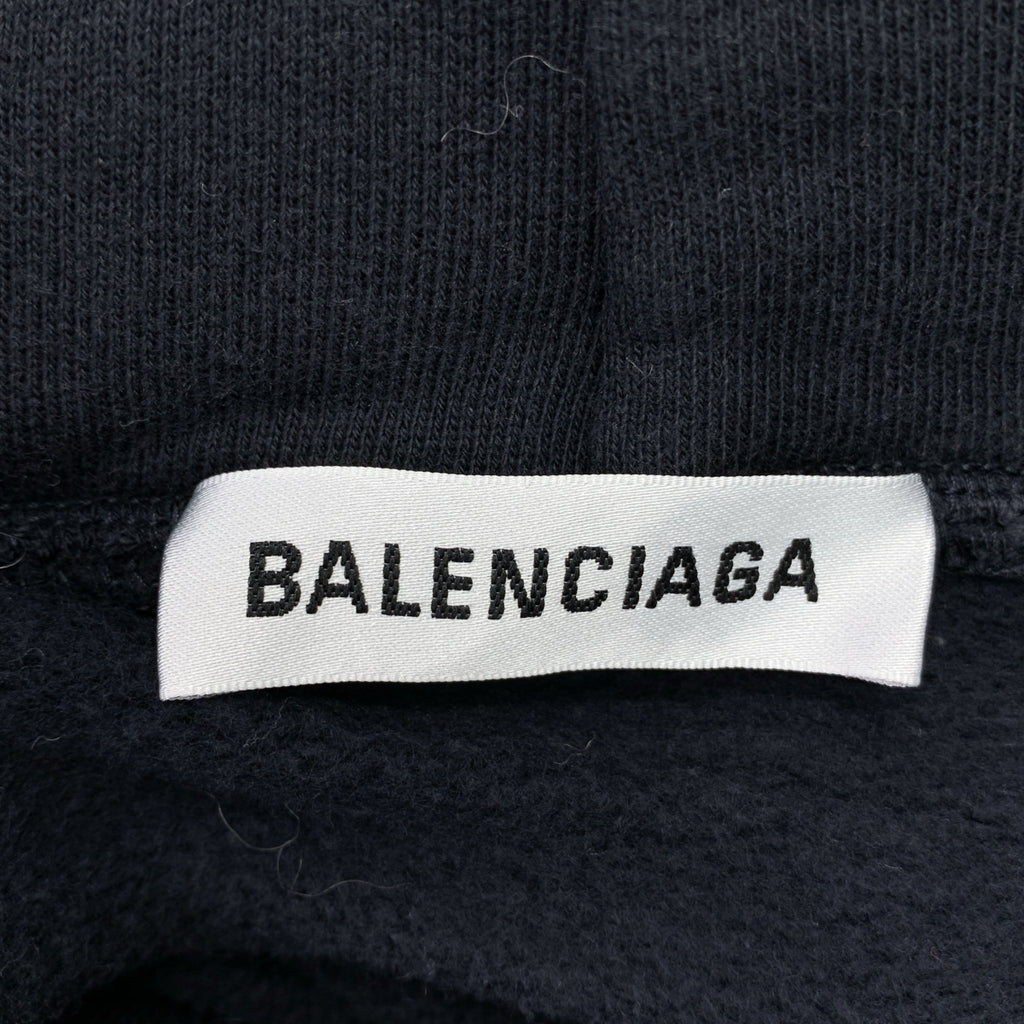 BALENCIAGA / 巴黎世家 | Logo 連帽衫 | M | 黑色 | 女款