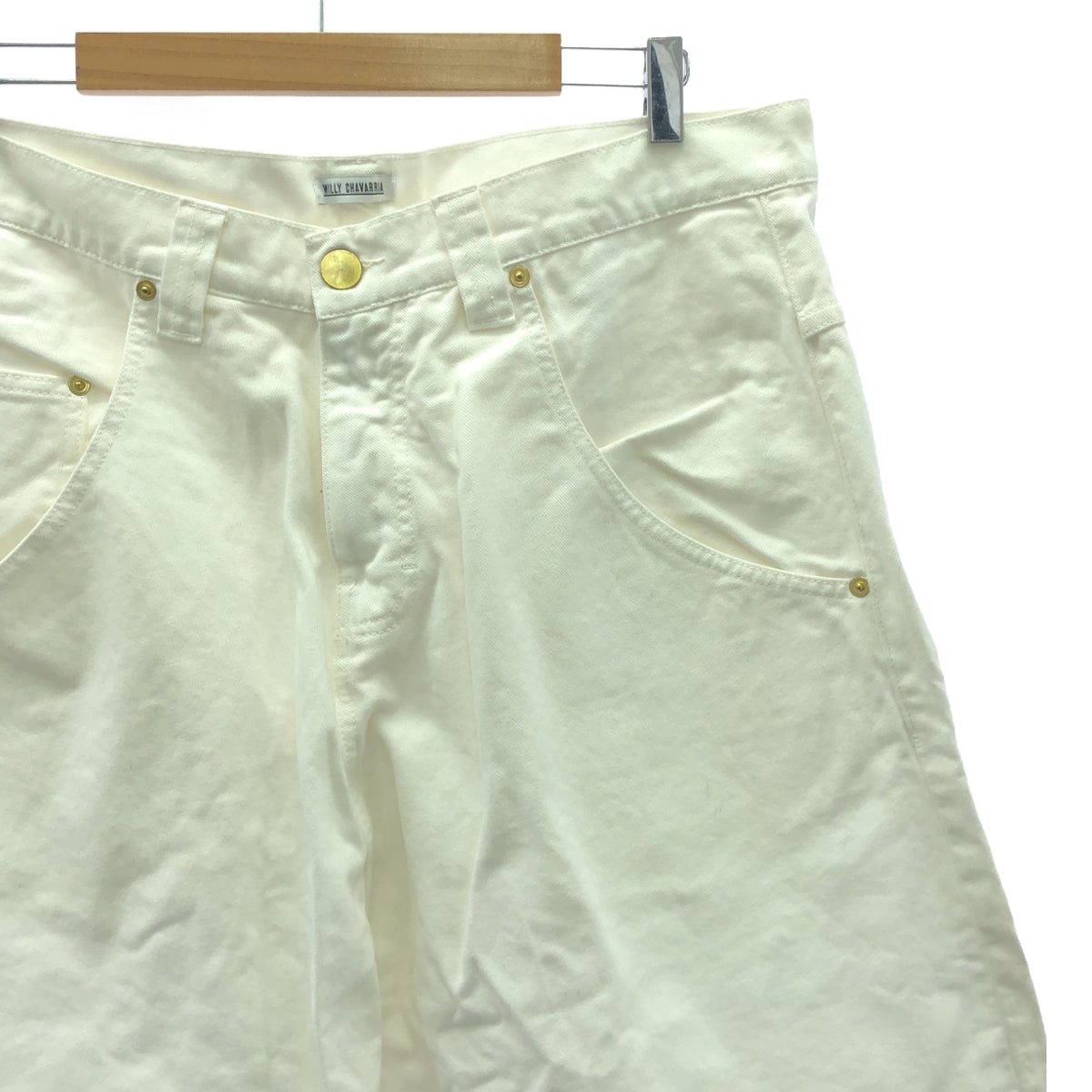 [New] WILLY CHAVARRIA / Willy Chavarria | Wide Denim Pants | S | White | Men's