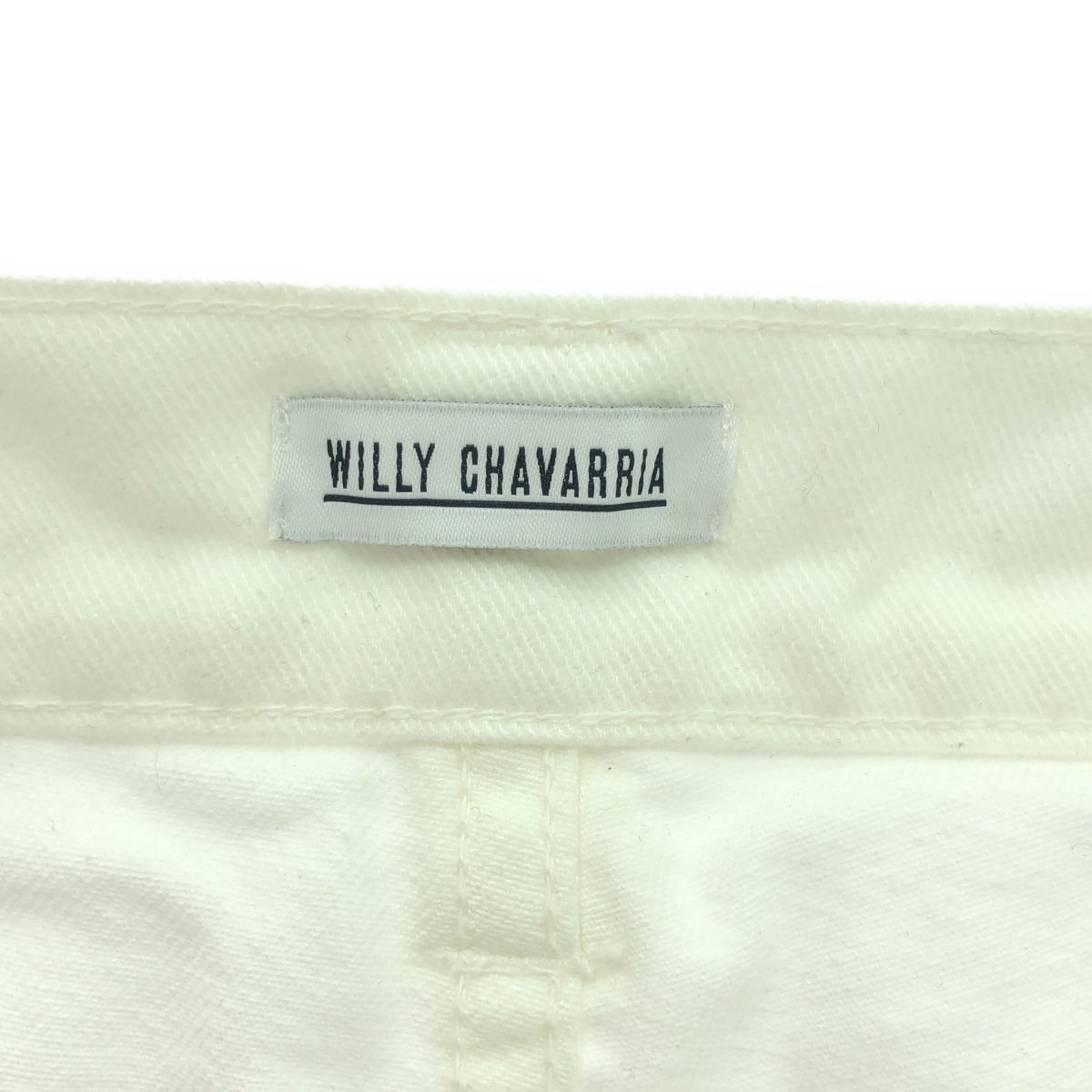 [New] WILLY CHAVARRIA / Willy Chavarria | Wide Denim Pants | S | White | Men's