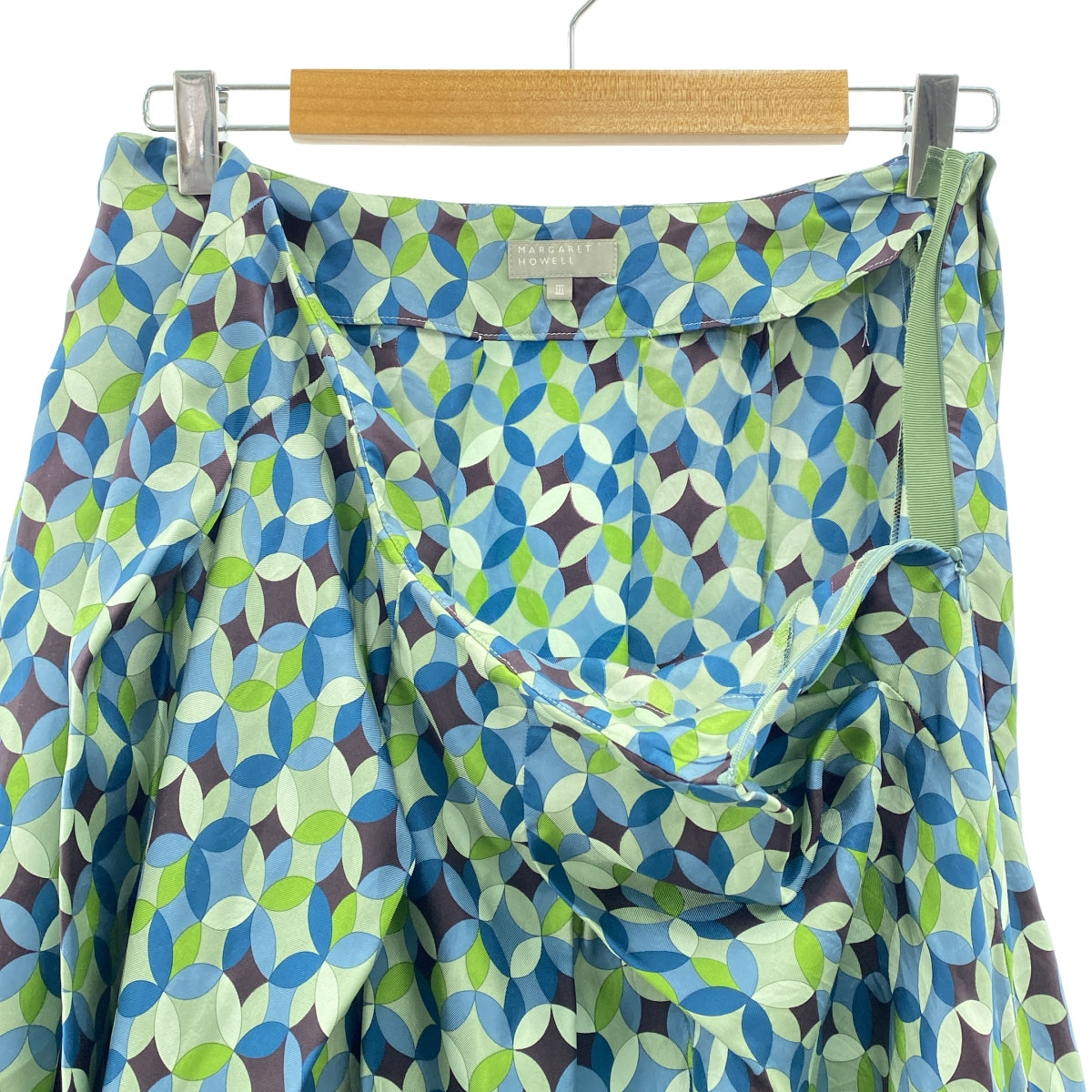 MARGARET HOWELL / マーガレットハウエル | 総柄 プリーツ スカート | 3 | レディース