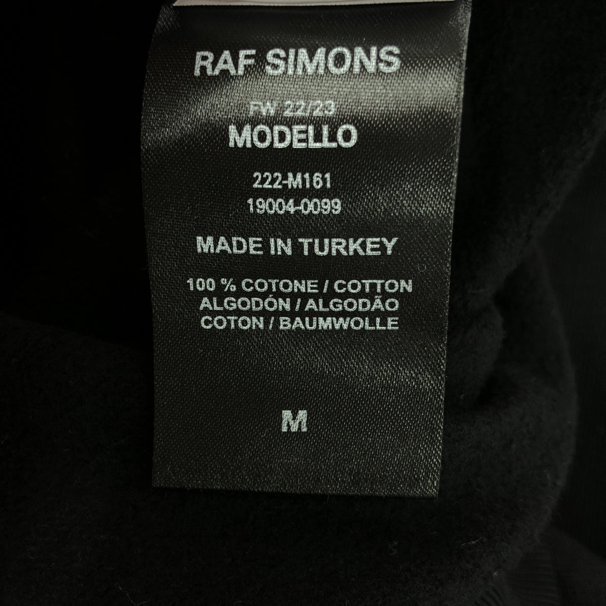 RAF SIMONS / ラフシモンズ | 2022AW | Die Has Cast Print On Fron Hoodie / 両面 プリント スウェット プルオーバー | M | メンズ