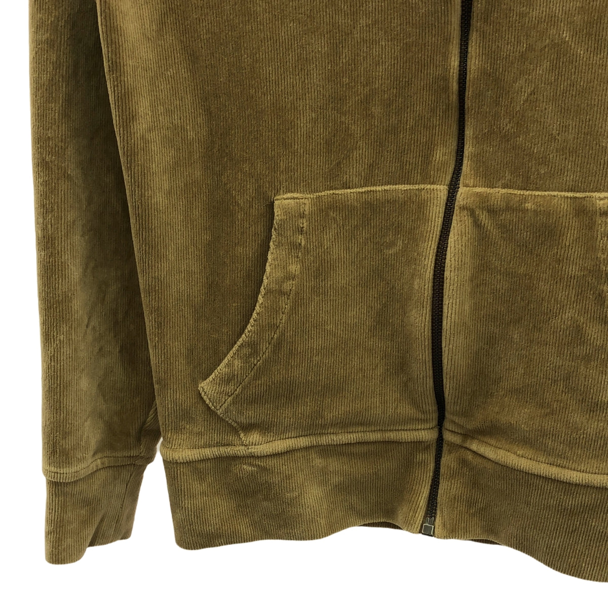 POLO RALPH LAUREN / 폴로랄프로렌 | 코튼 지퍼 업 후드 | XS | 카멜 | 여성