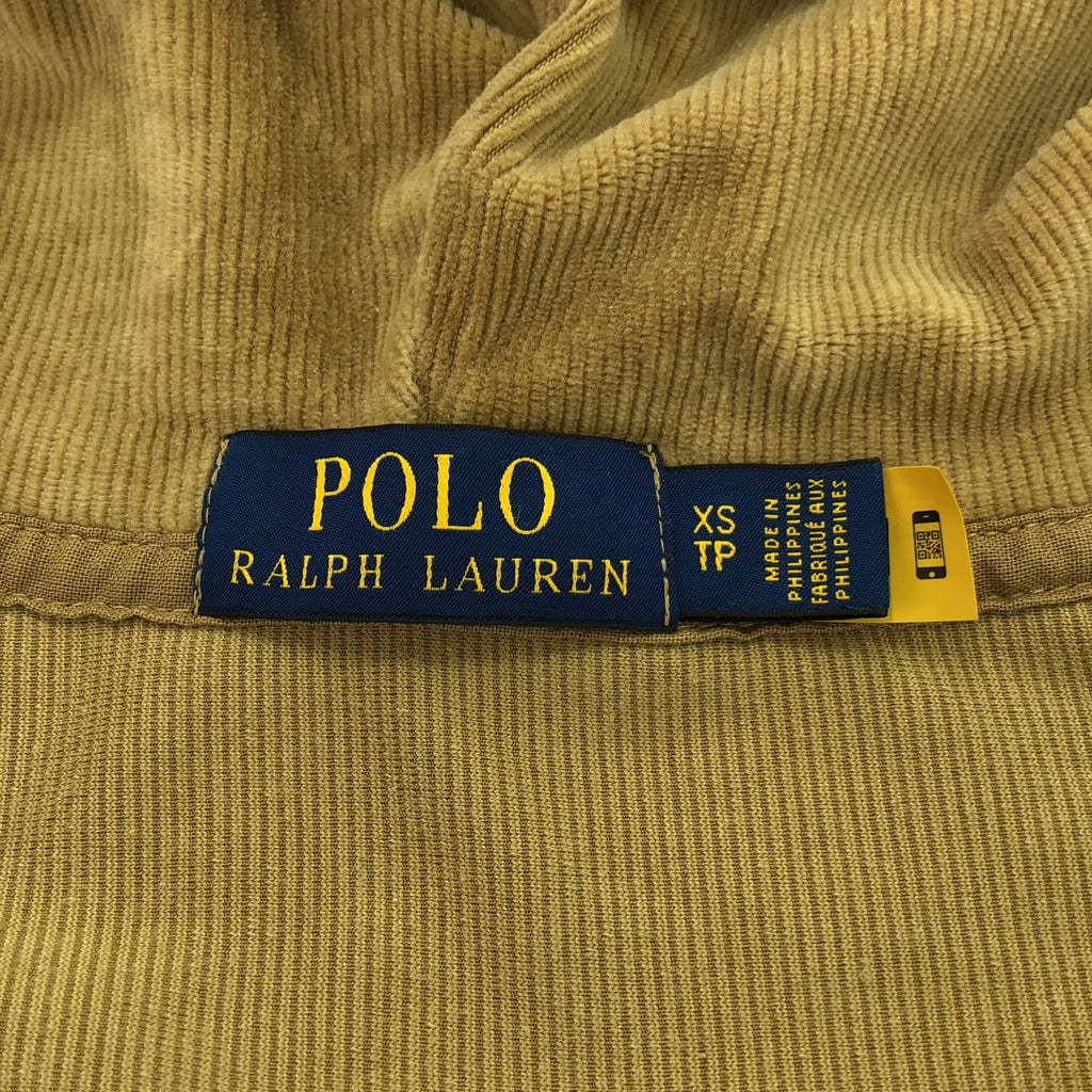 POLO RALPH LAUREN / ポロラルフローレン | コットンジップアップパーカー | XS | キャメル | レディース