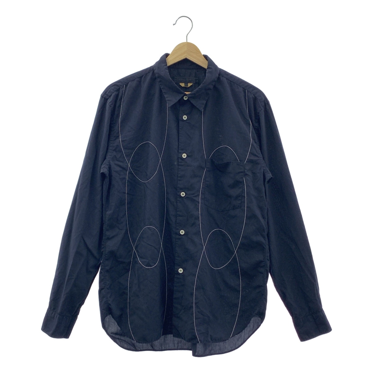 COMME des GARÇONS HOMME DEUX | 男士Estelle 縫製襯衫| SHOPBOP S 號 |海軍|男士