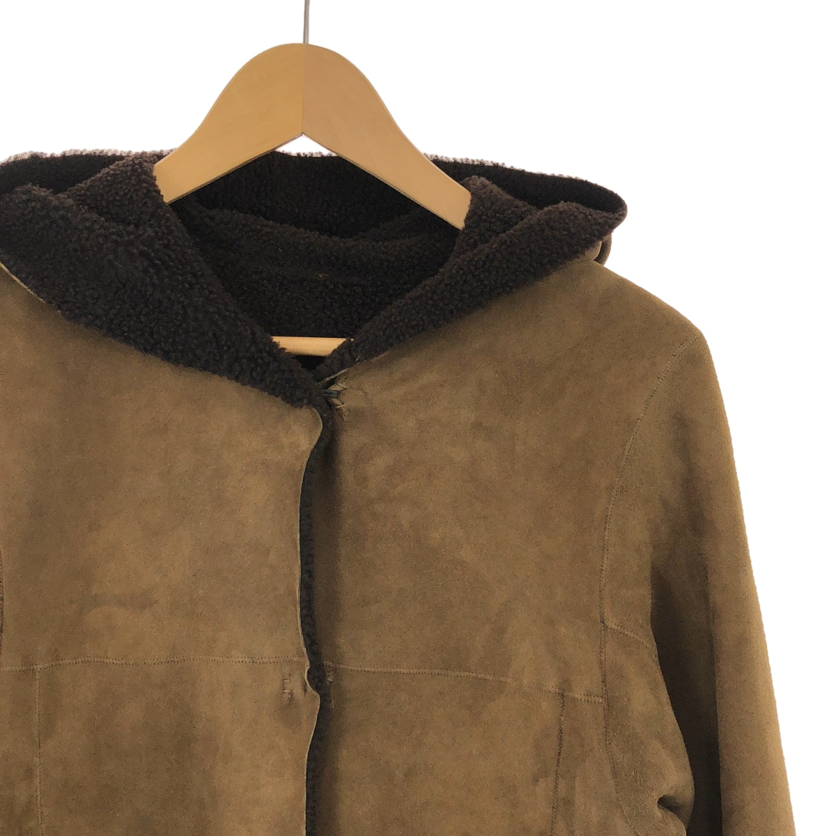 IENA | Sheepskin hooded mouton coat | 36 | Women's