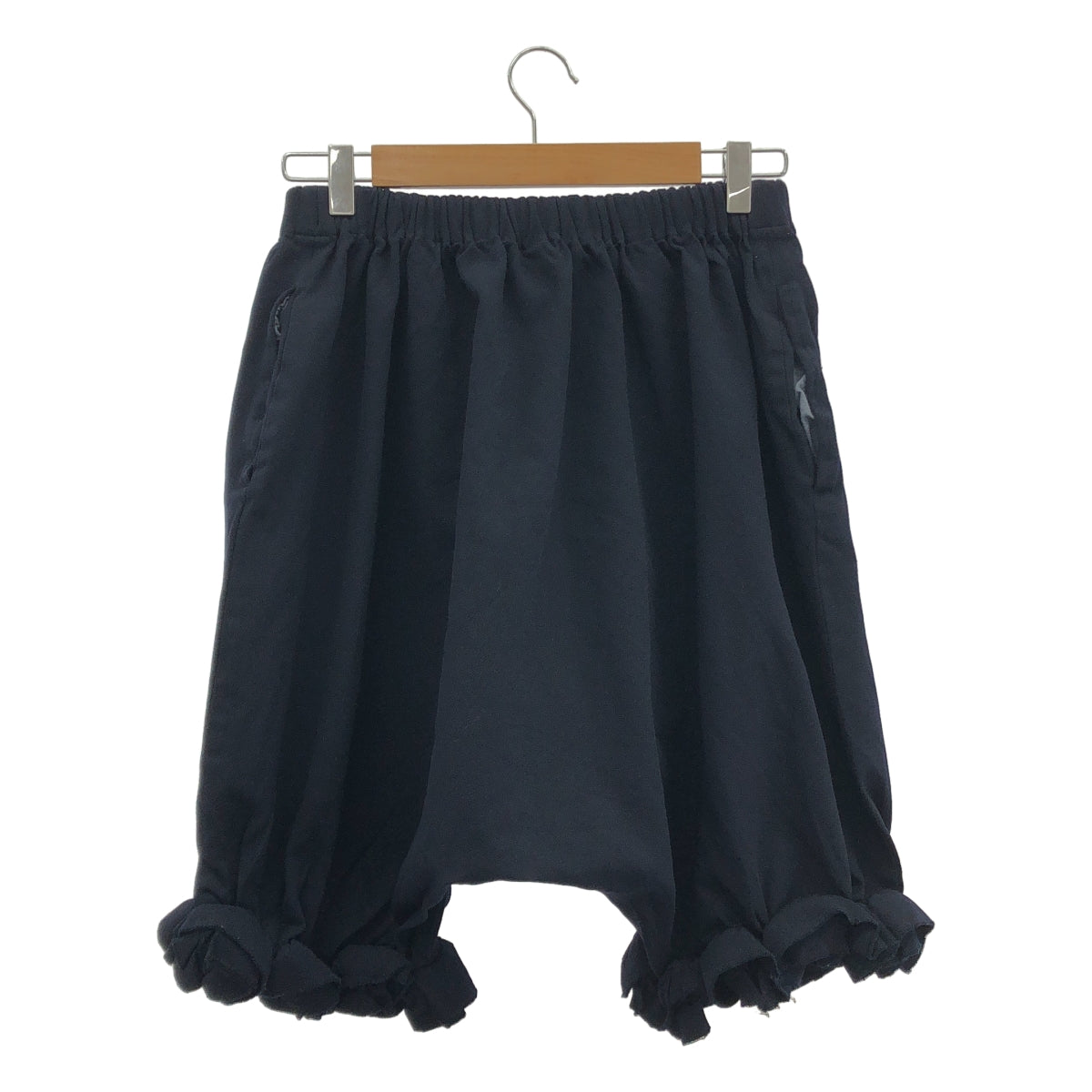 COMME des GARCONS COMME des GARCONS / 콤콤 | 2011AW | 폴리 에스테르 제품 염색 프릴 장식 허리 고무 쉬운 반바지 반바지 | XS | 여성