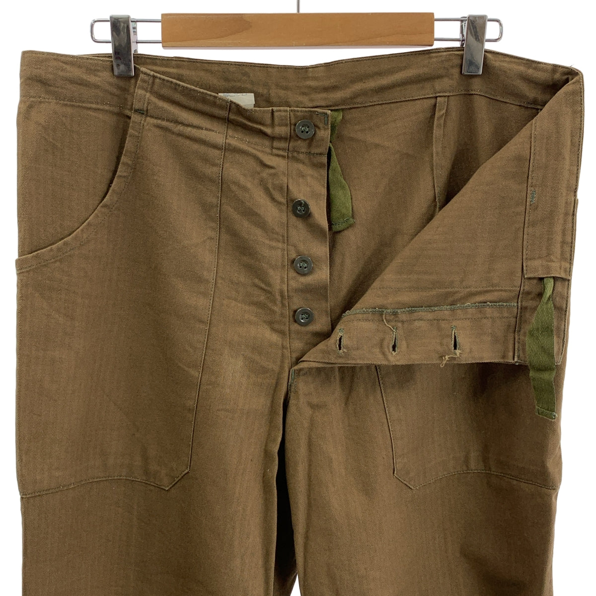 VINTAGE / 빈티지 헌 옷 | OTAVAN TREBON / 체코 군 군사 바지 | 46 | 남성